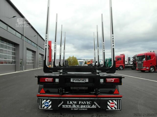 Transportator de lemn PAVIC HTA 20 62Z 2-Achs Kurzholz Anhänger 22,5" HTA 2...