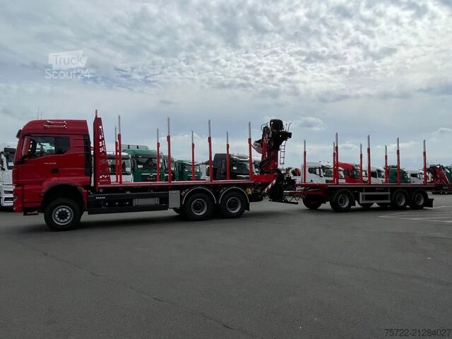 Transporteur de bois MAN TGS 33.540 6x6 BB Kurzholz Plattform Epsilon