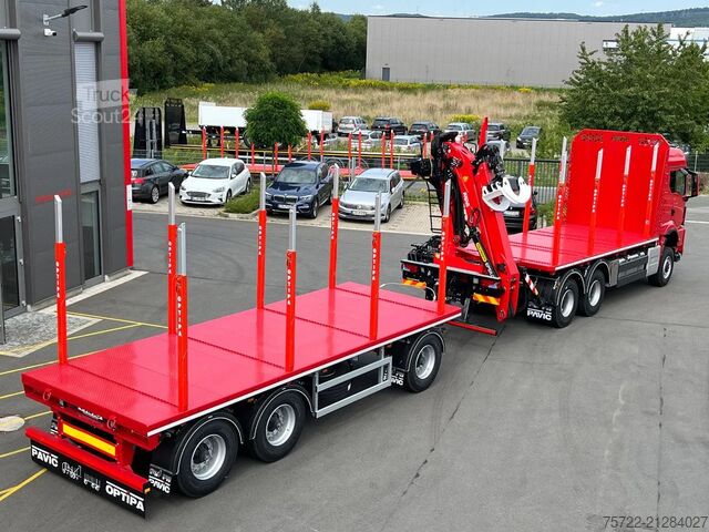 Transporteur de bois MAN TGS 33.540 6x6 BB Kurzholz Plattform Epsilon