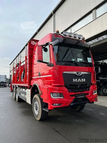 Transporteur de bois MAN TGS 33.540 6x6 BB Kurzholz Plattform Epsilon