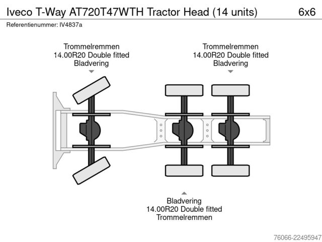 Padrão-SZM Iveco T-Way AT720T47WTH Tractor Head (14 units)