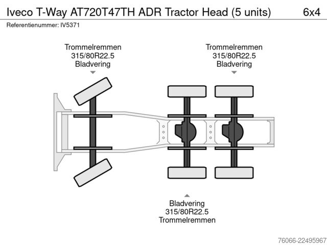 Padrão-SZM Iveco T-Way AT720T47TH ADR Tractor Head (5 units)