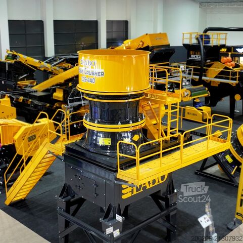 Impianto di frantumazione FABO CSS-440 series 300-550 tph cone crusher
