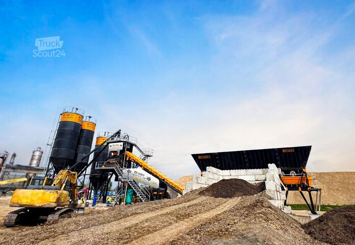 Impianto di betonaggio fisso FABO 180 m³/h Compact Concrete Batching Plant