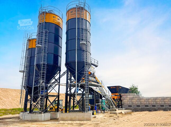 Impianto di betonaggio fisso FABO 180 m³/h Compact Concrete Batching Plant