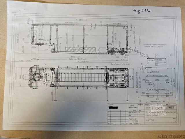 Alacsony rakodó Meusburger MTS-2 5.4 Meter Extandable 12 Tons Axles!