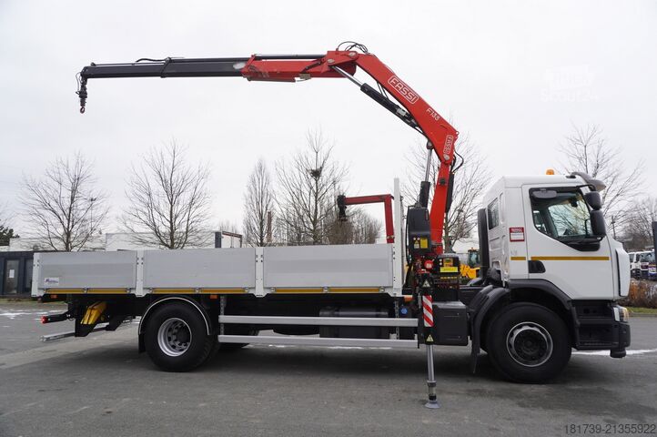 Platformă cu macara Renault C280 DTI 8 / FASSI crane 5.6T / 560 mth