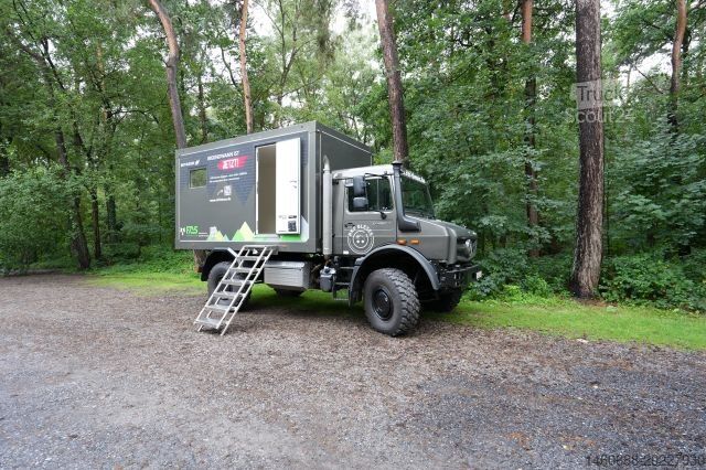 Tovorno vozilo za posebne namene UNIMOG FAS Expeditionsaufbau (nur Koffer) Grau