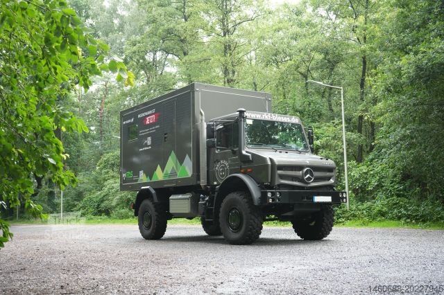 Özel amaçlı kamyon MERCEDES-BENZ Unimog FAS Expeditionsaufbau (nur Koffer) Grau