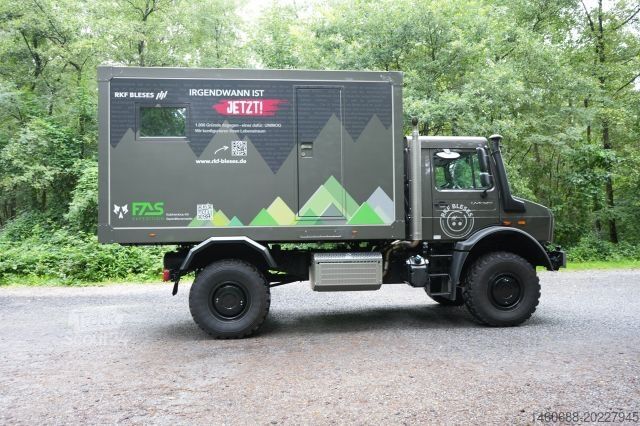Özel amaçlı kamyon MERCEDES-BENZ Unimog FAS Expeditionsaufbau (nur Koffer) Grau