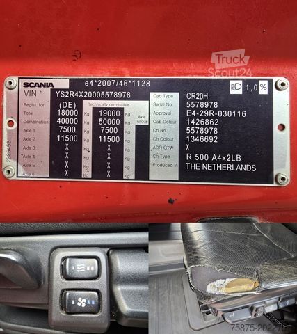 Volume trekker SCANIA R 500 Highline *Vollspoiler*LED*Standklima