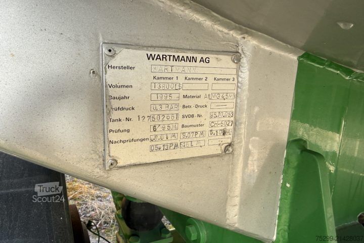 Tankoplegger  TS12 13800 L / Swiss-Vehicle