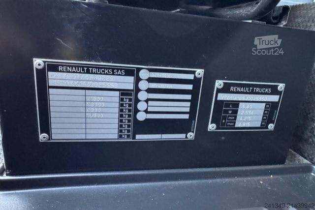 Cap tractor standard RENAULT T460 4x2 Hydraulik