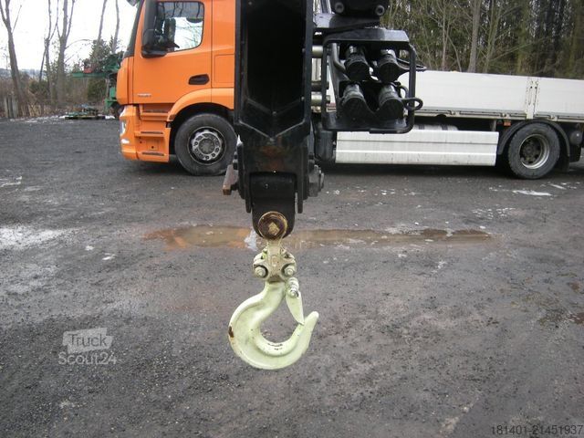 Autocarro con cassone fisso MERCEDES-BENZ ACTROS 1830, Pritsche mit Kran HIAB X-HIDUO 092B