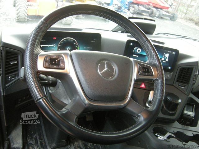 Autocarro con cassone fisso MERCEDES-BENZ ACTROS 1830, Pritsche mit Kran HIAB X-HIDUO 092B