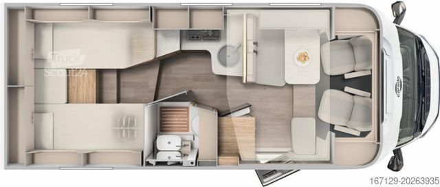 Напівінтегрований кемпер CARADO T 338 338 pro+/Safety/Auto/Hubbett