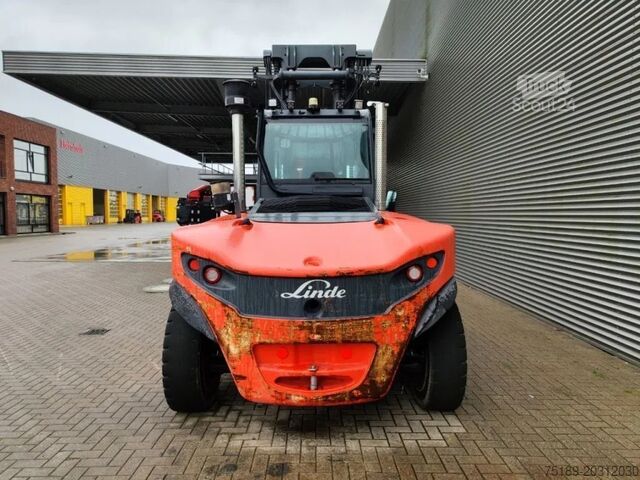 Gaffeltruck Linde H140 D/1200 - Steinweg Steinstapelgreifer - 2 p...