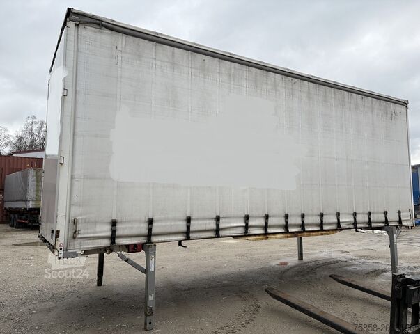 Swap body with flatbed & tarpaulin Krone Jumbo 7,82m Innenhöhe 3m Edschaverdeck