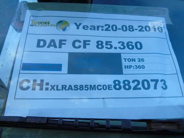 Kuffert DAF CF 85.360 + DHOLLANDIA  LOADLIFT