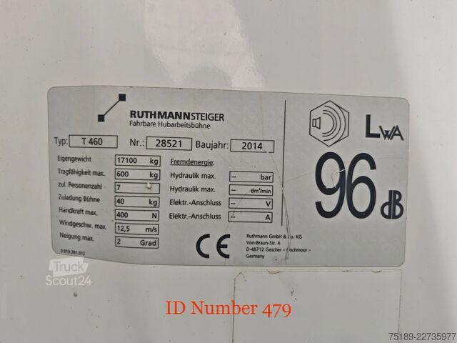 Підйомна платформа MAN TGM 18.290 4x2 Ruthmann T460