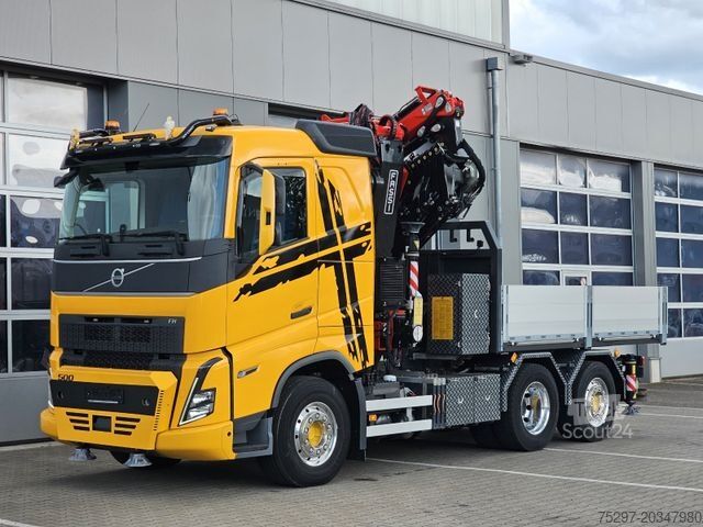 Heavy-duty truck VOLVO FH 500 SZM + FASSI 545 -7 m. FlyJib 4 Lenkachse