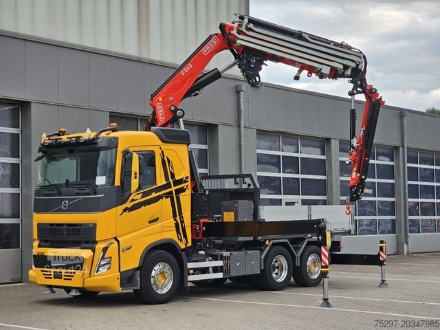 Grue montée sur camion VOLVO FH 500 SZM + FASSI 545 -7 m. FlyJib 4 Lenkachse