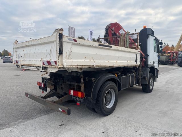 Three-sided tipper truck MERCEDES-BENZ Actros1841AK4x4mitHMF1820 3.S.Kipper