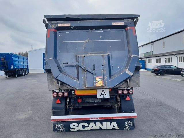 Kipper Auflieger KEMPF Aluhalbschalenmulde 3x9t, SKM 35/3 AR, 34 cbm