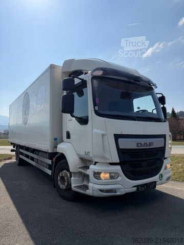 Škatlasti tovornjak DAF LF 280 FA KOFFER LADEBORDWAND BLATT LUFT ABS KLI