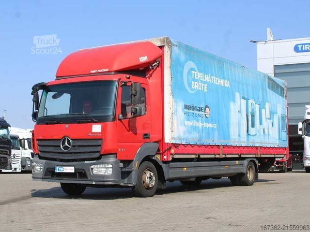 LKW mit Pritsche & Plane MERCEDES-BENZ ATEGO 1218 L/NR, EURO 6, CAMERA, TAIL LIFT