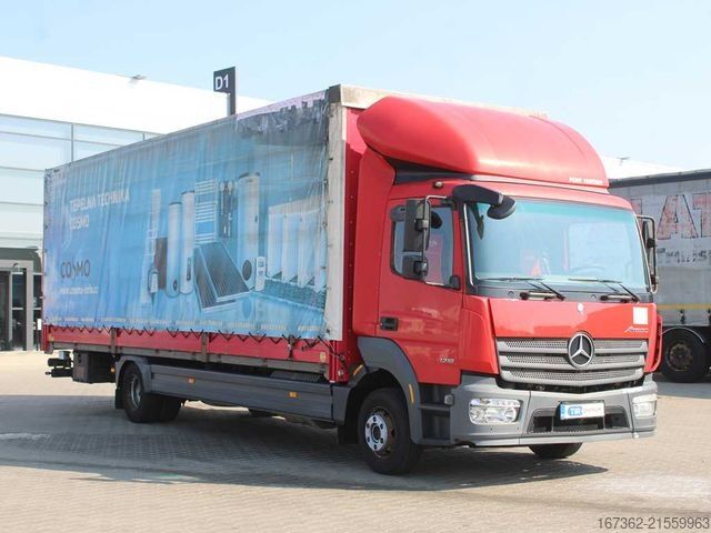 LKW mit Pritsche & Plane MERCEDES-BENZ ATEGO 1218 L/NR, EURO 6, CAMERA, TAIL LIFT