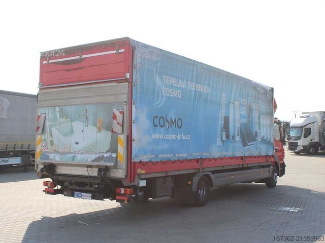 LKW mit Pritsche & Plane MERCEDES-BENZ ATEGO 1218 L/NR, EURO 6, CAMERA, TAIL LIFT