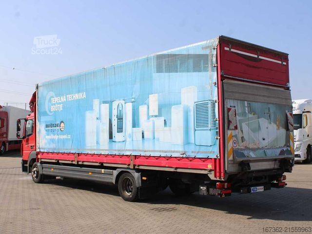 LKW mit Pritsche & Plane MERCEDES-BENZ ATEGO 1218 L/NR, EURO 6, CAMERA, TAIL LIFT