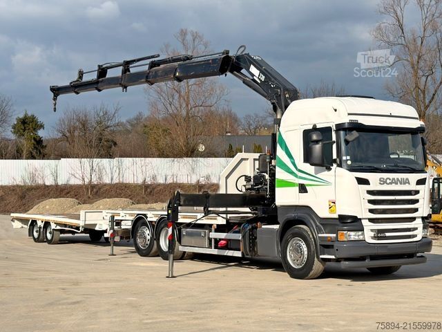 Gru montata su autocarro SCANIA R 440 * HIAB 330 - 5 + FUNK + Anhänger! 6x2