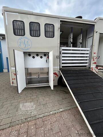 Camión para ganado Volvo FM Pferdetransporter 5 Pferde Popout Solar