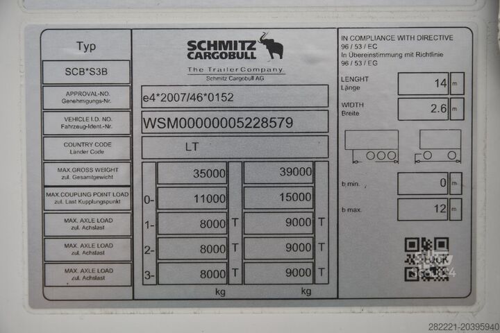 Polpriklopnik za prevoz hladilnikov SCHMITZ CARGOBULL SKO Double Deck FP60 ThermoKing SLXi 300