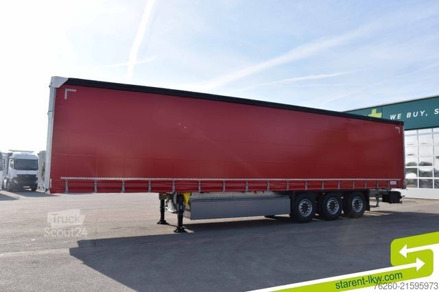 Open oplegger met zeil SCHMITZ CARGOBULL Hubdach Liftachse Palettenkasten MIETE