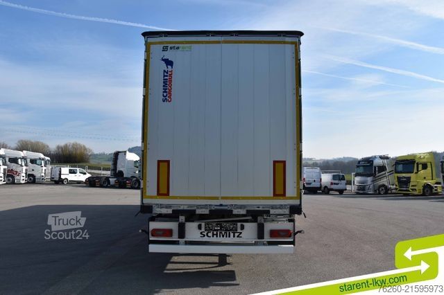 Open oplegger met zeil SCHMITZ CARGOBULL Hubdach Liftachse Palettenkasten MIETE