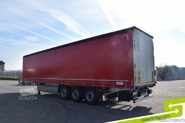 Open oplegger met zeil SCHMITZ CARGOBULL Hubdach Liftachse Palettenkasten MIETE