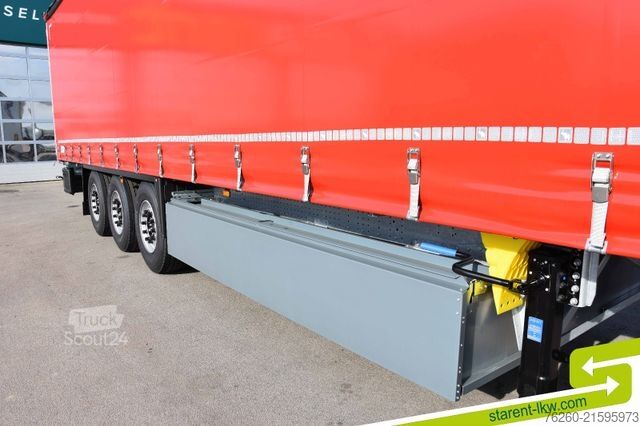 Open oplegger met zeil SCHMITZ CARGOBULL Hubdach Liftachse Palettenkasten MIETE