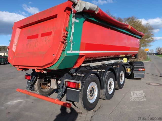 Polpriklopnik kiper Schmitz Cargobull SKI 24 SL 7.2 Stahlrundmulde