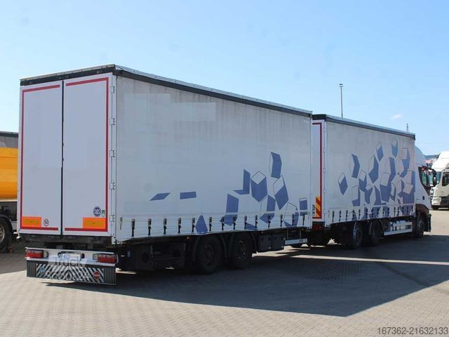 Plattewagen met zeil IVECO Stralis 480, SECONDARY AIR CONDITIONING + SVAN