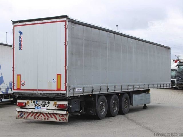 Open semitrailer with tarp SCHMITZ CARGOBULL SCS 24/L13.62 EB, MULTILOCK, LIFTING AXLE