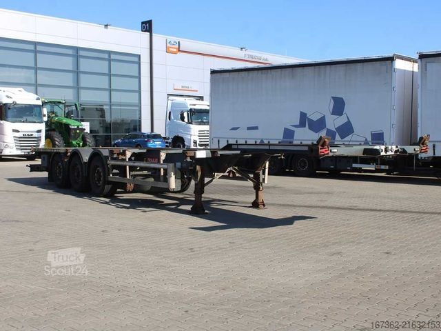 Šasija polpriklopnika TRAILOR ZASLAW D-651 / D-654, LIFTING AXLE