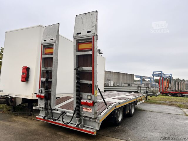 Нископроходен ремарке Möslein TTA21 Schwebheim  21 t Tandemtieflader, neuwertig