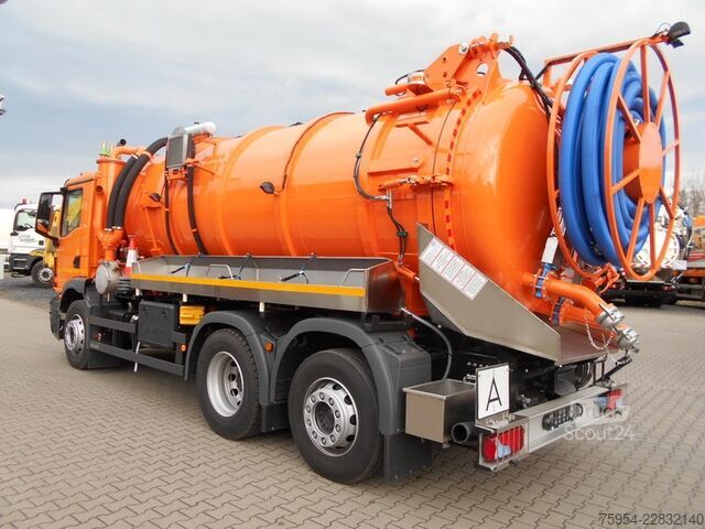 вакуумен цистерна камион MAN TGM 26.320 6x2-4 BL / Faros 13,5/1