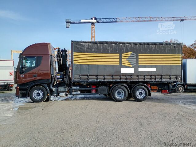 Schiebeplane IVECO AS260S42Y/FS mit Kran BDF