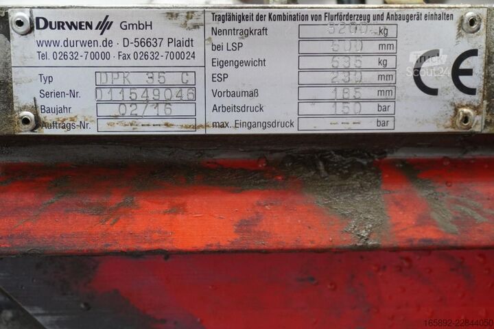 Gaffel DURWEN DURWEN DPK35C, Breite 1200 mm