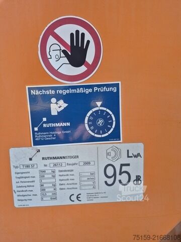 Plataforma elevadora sobre camión mercedes-benz Atego 818 4x2 KLIMA Ruthmann Steiger T180 S7