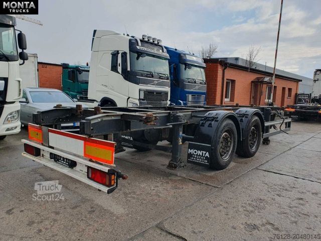 Swap chassis trailer SCHMITZ CARGOBULL ZWF 18, Tandem / Zentralachs , verstellbar,  TÜV